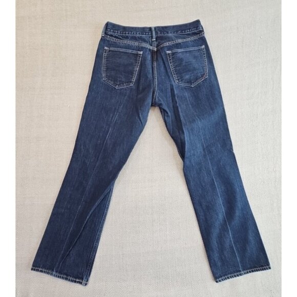 Banana Republic Jeans Men's 33 x 32 Straight Leg Indigo Blue Denim Relaxed EUC - Picture 2 of 15